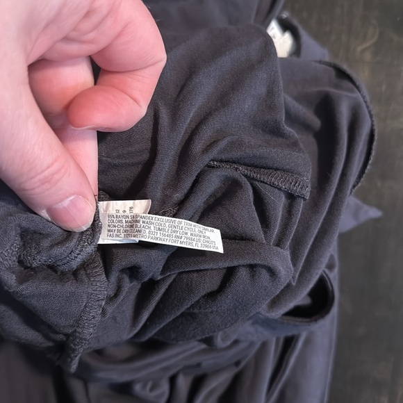 Soma Weekend Slate Gray Tie Waist Lounge Jumpsuit Size Medium - Picture 6 of 8